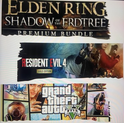 ID รวม 10 ทั้งหมด 3 เกม  elden + dlc/ re4+dlc/gta5  Ps 4/5